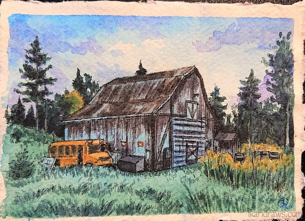 Abandoned school bus (Far Cry 5)
